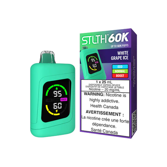 STLTH 60K Disposable Vape - White Grape Ice