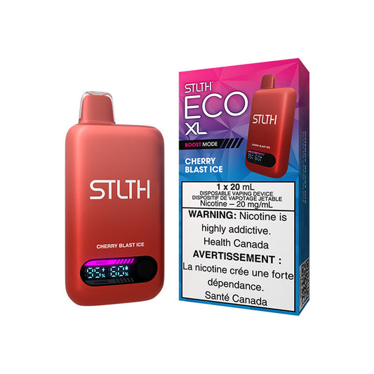 STLTH Vape Eco XL Disposable Vape Cherry Blast Ice 20mL Nicotine