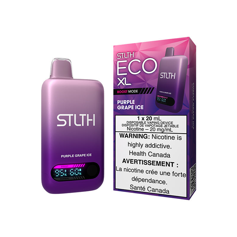 STLTH Vape Eco XL Disposable Vape Purple Grape Ice 20mL Nicotine