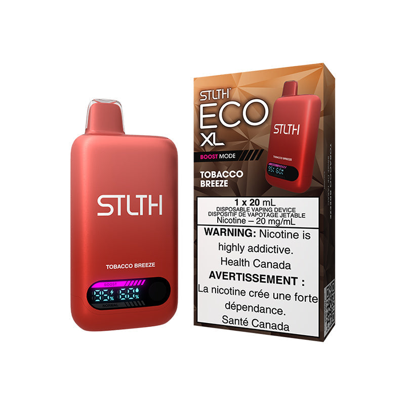 STLTH Vape Eco XL Disposable Vape Tobacco Breeze 20mL Nicotine