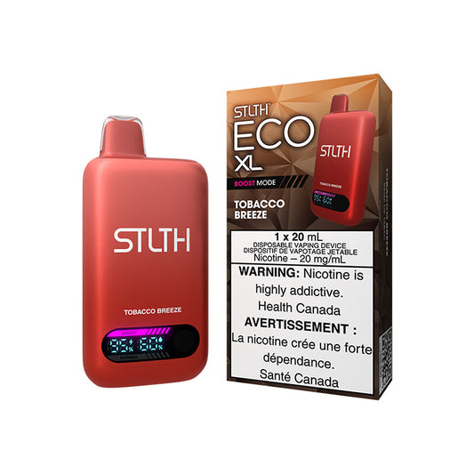 STLTH Vape Eco XL Disposable Vape Tobacco Breeze 20mL Nicotine