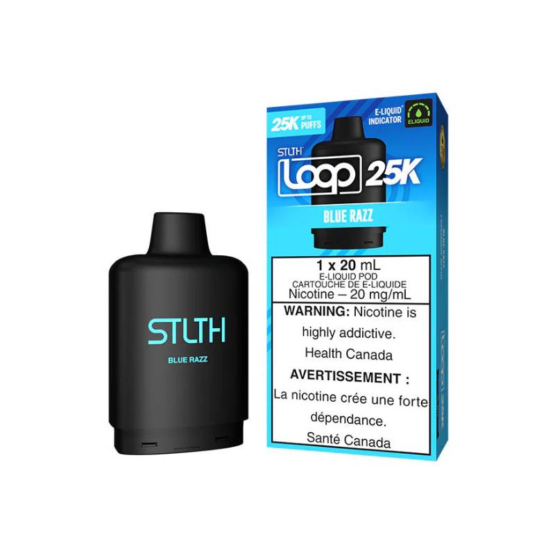 Stlth Loop 25k Blue Razz Pod