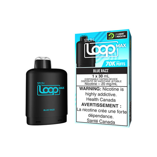 STLTH Loop Max 3 Pod Pack Blue Razz 70K Pod