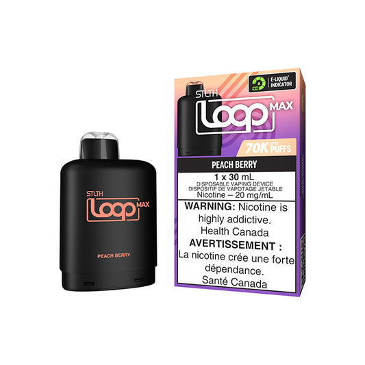 STLTH Loop Max 3 Pod Pack Peach Berry 70K Pod