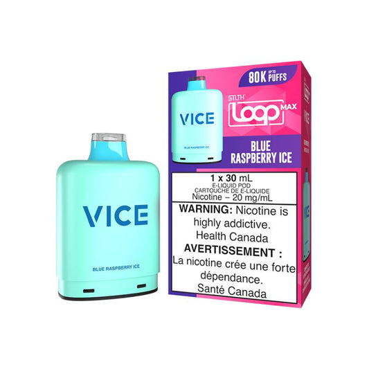 STLTH Loop Max x VICE 80K Pods - Blue Raspberry Ice