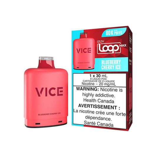 STLTH Loop Max x VICE 80K Pods - Blueberry Cherry Ice