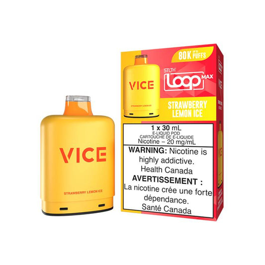STLTH Loop Max x VICE 80K Pods - Strawberry Lemon Ice