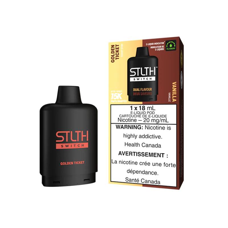 STLTH Switch Pod - Golden Ticket & Vanilla, 18ML