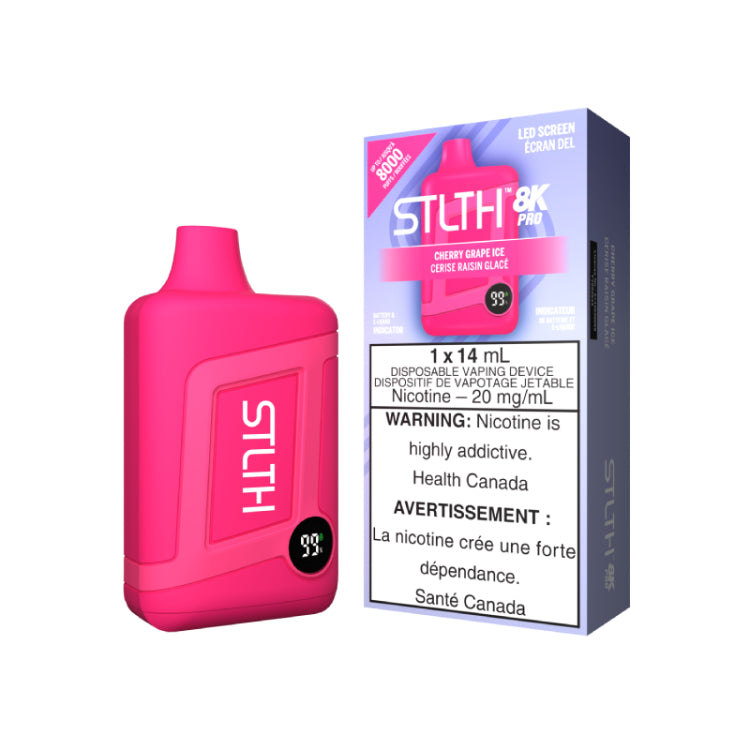 STLTH 8K Pro Cherry Grape Ice