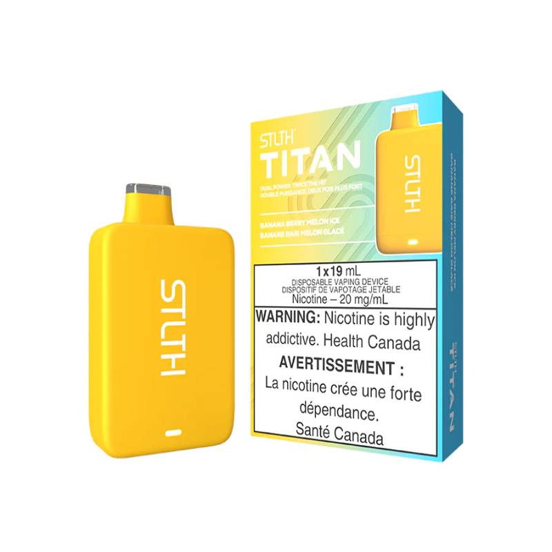 STLTH Titan Disposable Vape - Banana Berry Melon Ice, 10000 Puffs