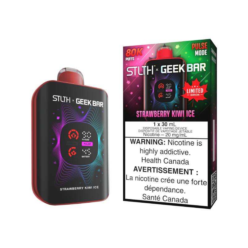 STLTH x GeekBar 80K Disposable Vape - Limited Edition Strawberry Kiwi Ice