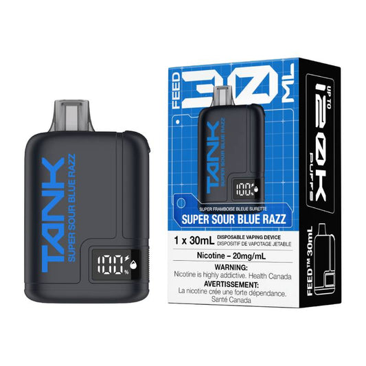 FEED Tank 120K Disposable Vape - Super Sour Blue Razz