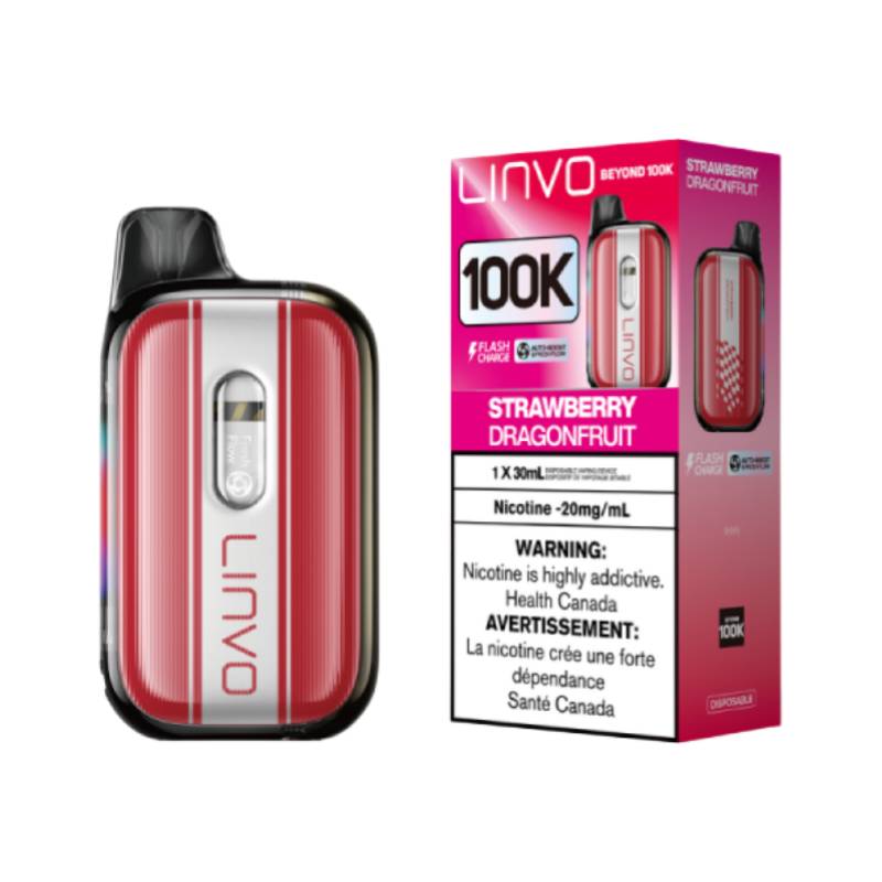 Linvo Beyond 100K - Strawberry Dragonfruit Disposable Vape