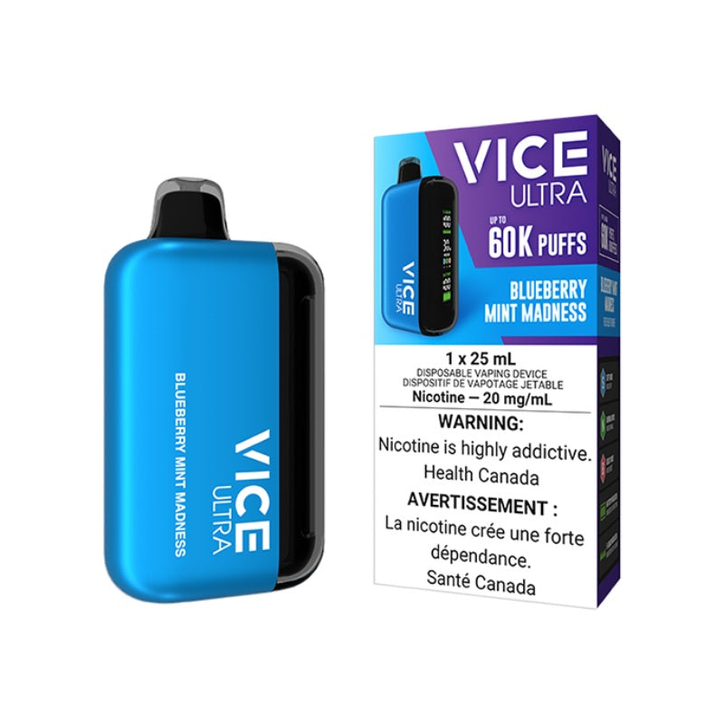 Vice Ultra 60K Blueberry Mint Madness Disposable Vape