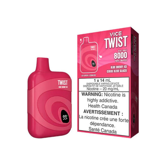 Vice Twist 8000 Disposable Vape - Blue Cherry Ice