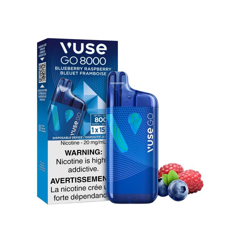 Vuse GO 8k 2.0 Disposable Vape - Blueberry Raspberry