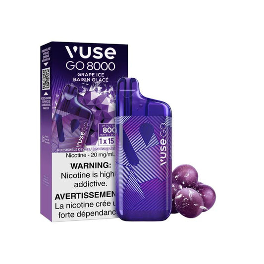 Vuse GO 8k 2.0 Disposable Vape - Grape Ice