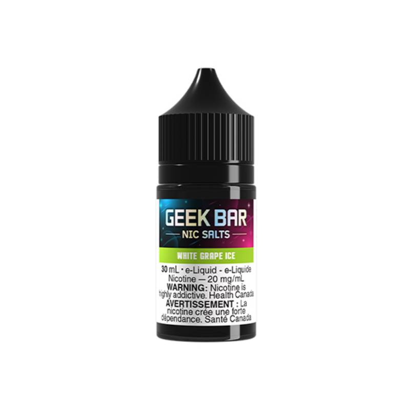 Geek Bar Vape Juice 30mL Salt Nicotine - White Grape Ice