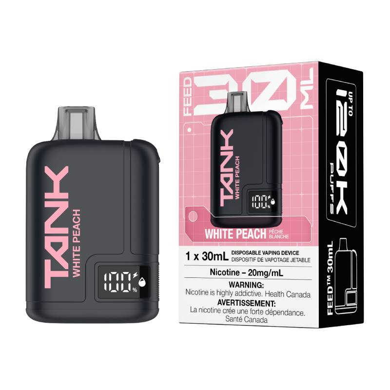 FEED Tank 120K Disposable Vape - White Peach