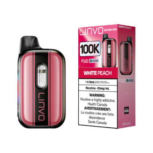 Linvo Beyond 100K - White Peach Disposable Vape