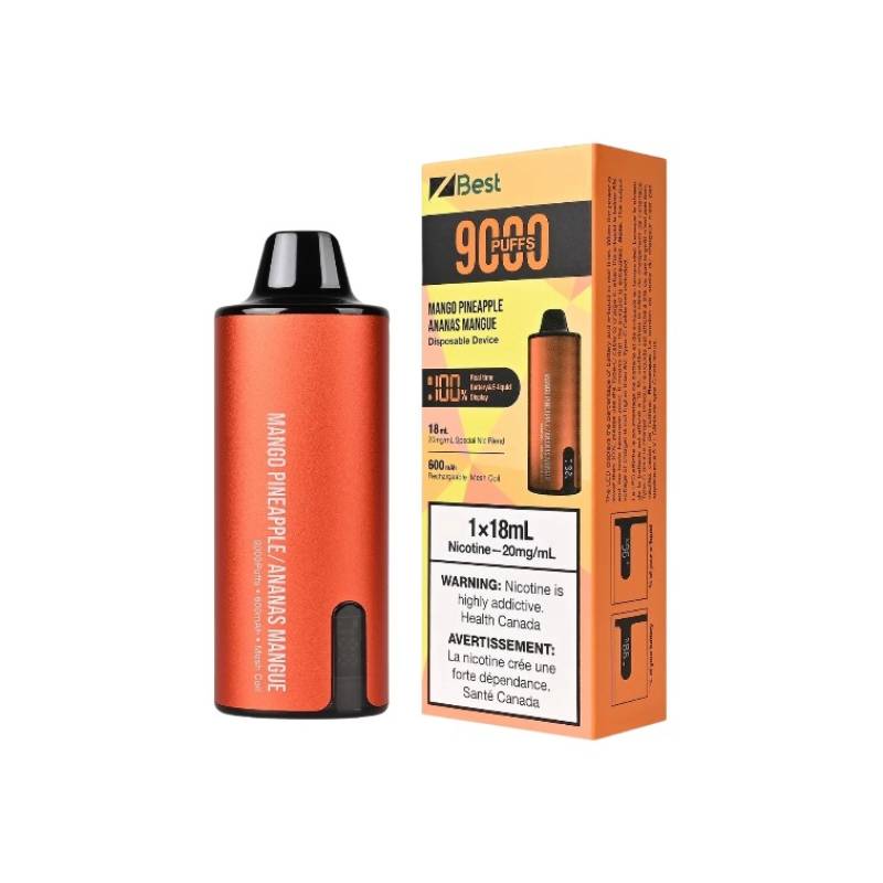 Z Best Disposable Vape - Mango Pineapple (9000 Puffs), 18ML