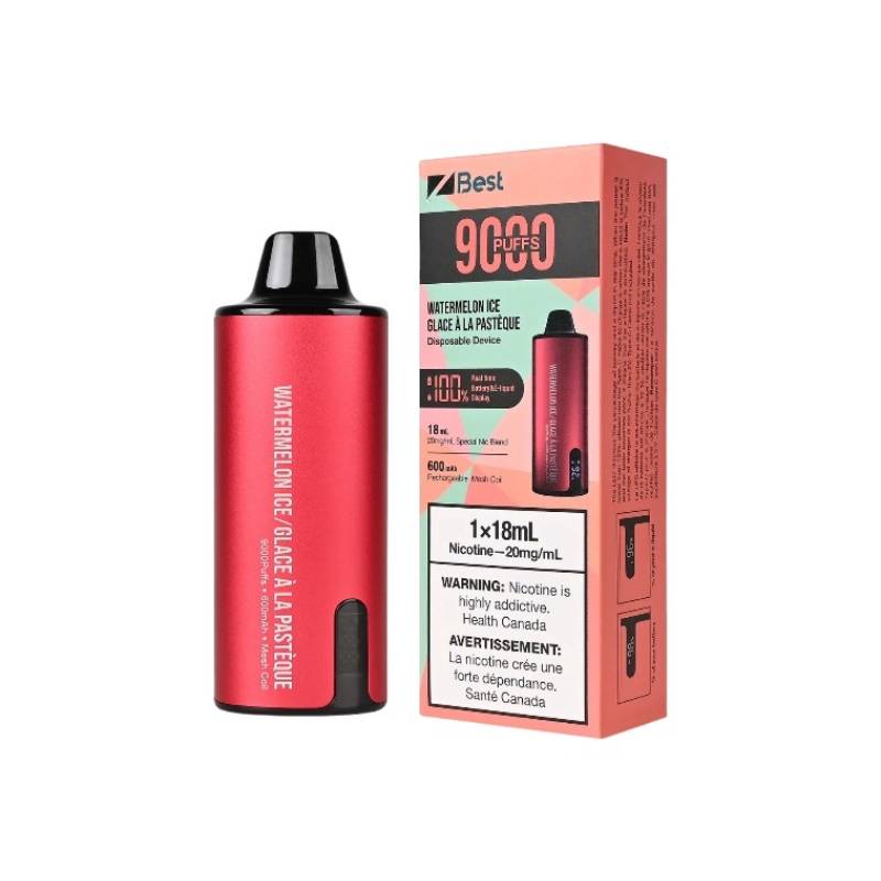 Z Best Disposable Vape Watermelon Ice (9000 Puffs), 18ML Vapeluv Online
