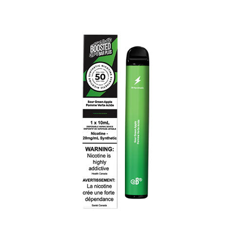 Barre de vape jetable Boosted Bar Plus Green Apple