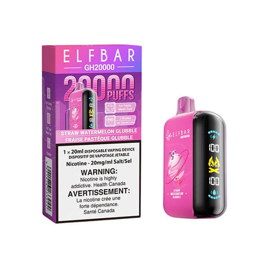 Barre Elf GH20000 - Glubble Fraise Pastèque 20 000 Puffs