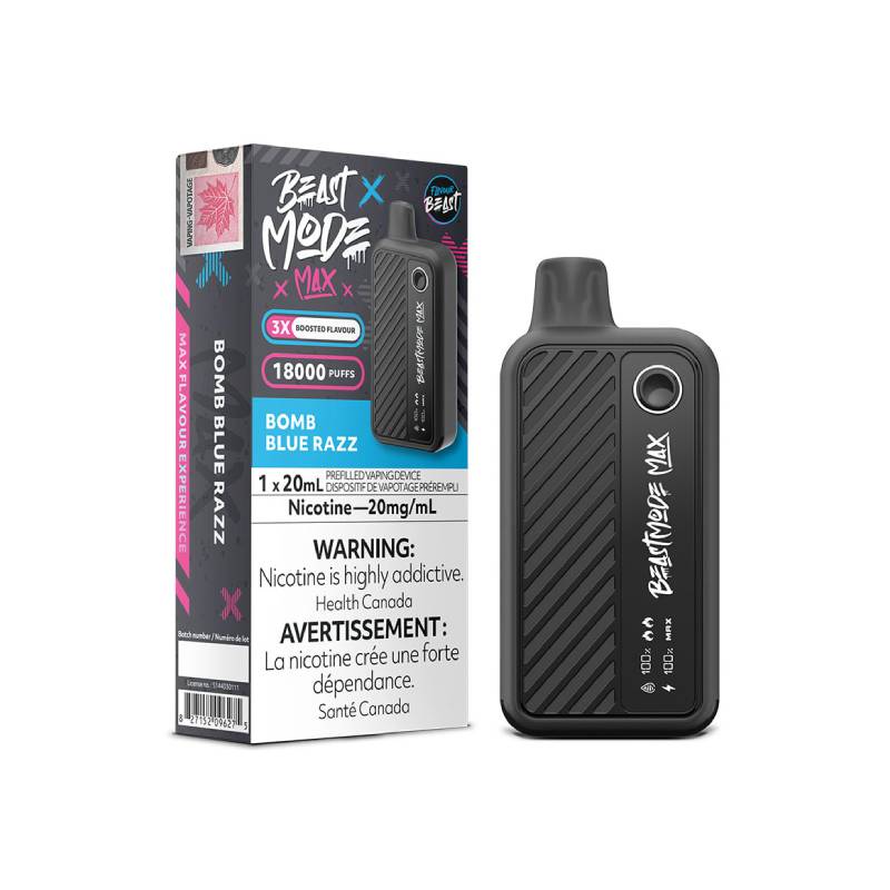 Flavour Beast - Beast Mode Max 18K Disposable: Bomb Blue Razz, 20ML