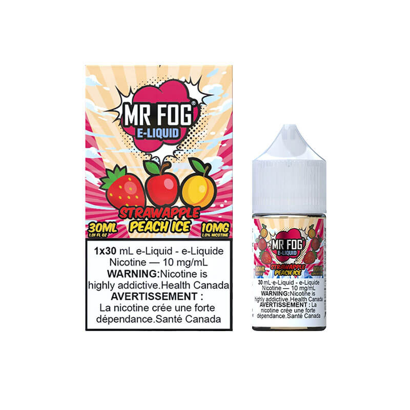 Mr Fog Strawapple Peach Ice Salt E-Liquid