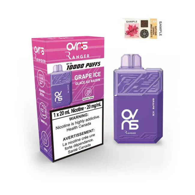 OVNS Ranger 10000 Grape Ice Disposable Vape