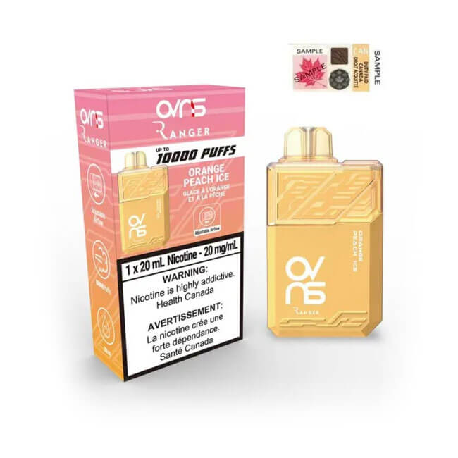 OVNS Ranger 10000 Orange Peach Ice Disposable Vape