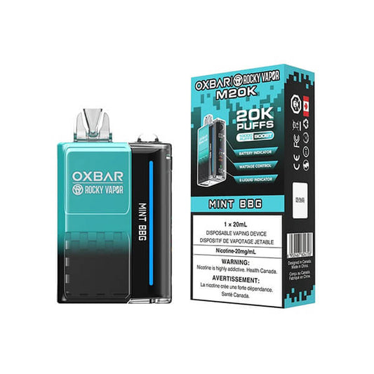 Vape jetable Oxbar M20K - Menthe BBG, 20000 bouffées