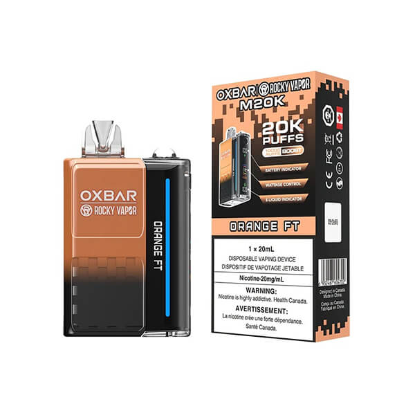 Vape jetable Oxbar M20K - Orange FT, 20000 bouffées