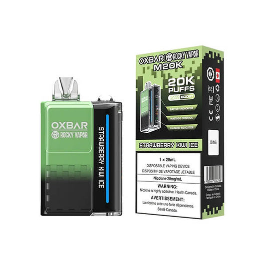 Vape jetable Oxbar M20K - Glace à la fraise et au kiwi, 20 000 bouffées