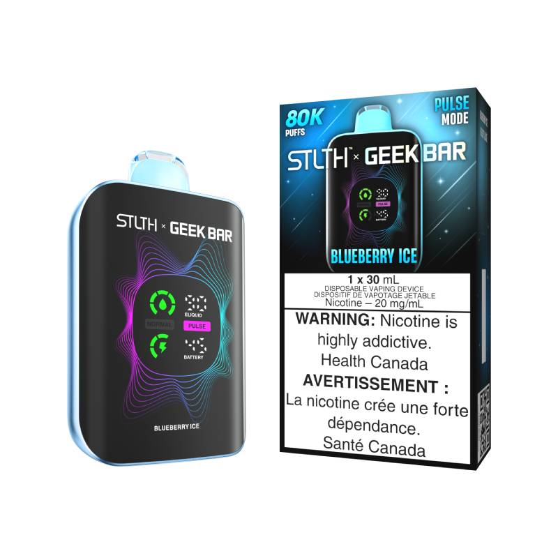 STLTH x GeekBar 80K Disposable Vape - Blueberry Ice – Vapeluv Online