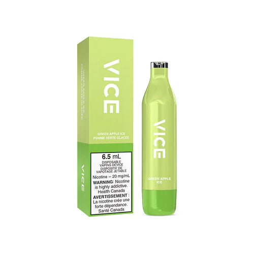 Vape jetable Vice 2500 Green Apple Ice